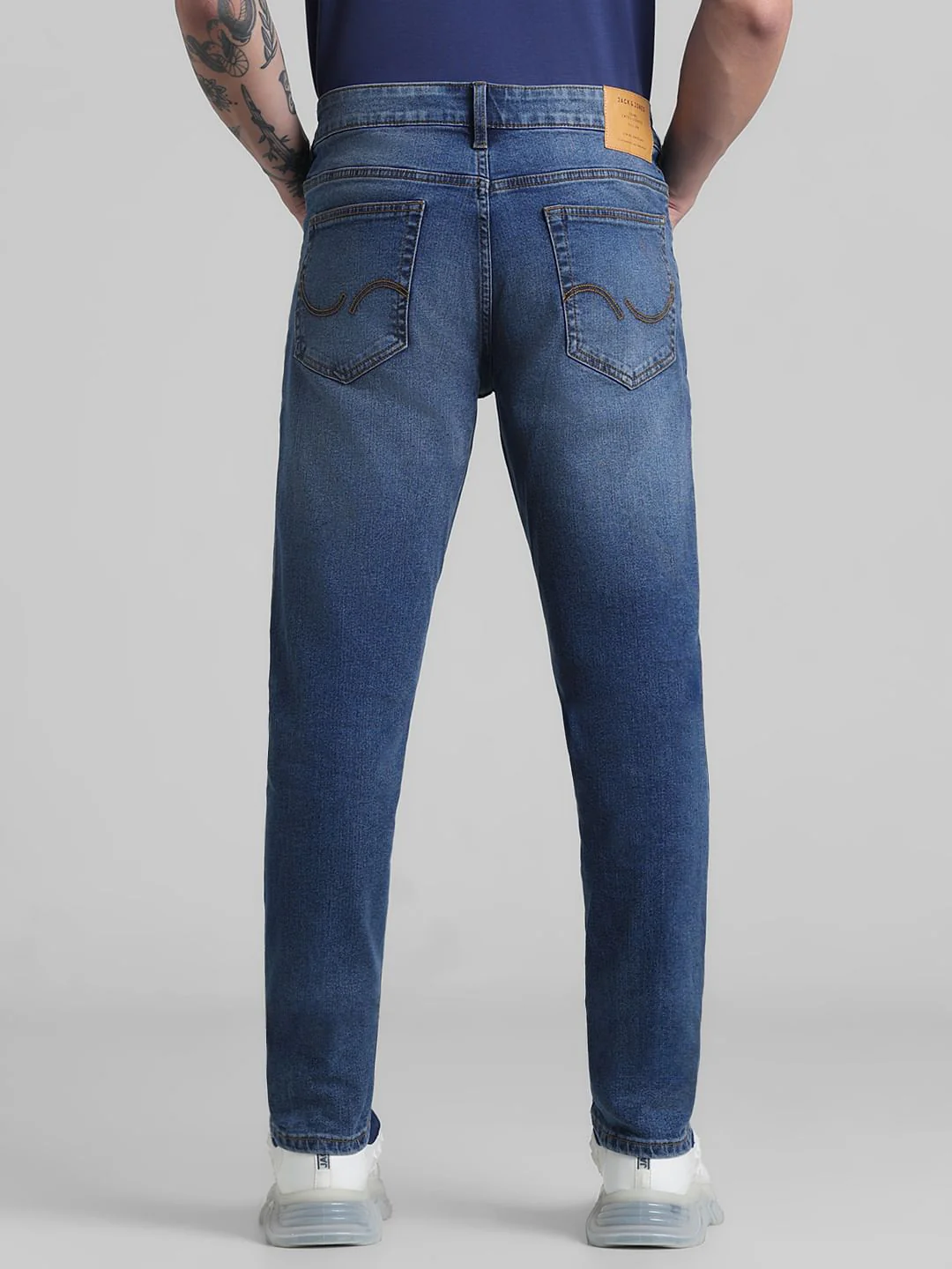 Blue Low Rise Glenn Slim Fit Jeans - Image 3