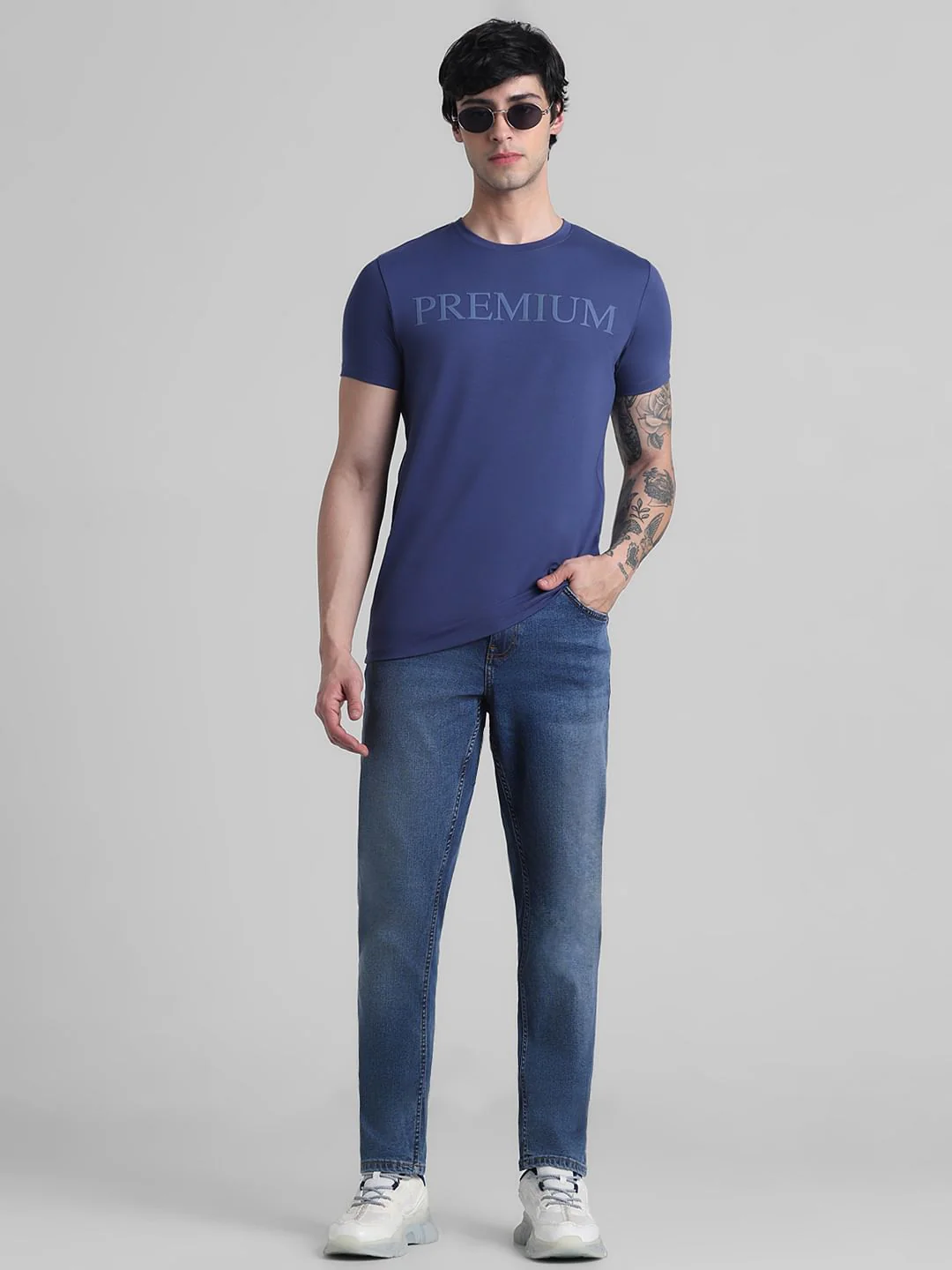 Blue Low Rise Glenn Slim Fit Jeans - Image 5