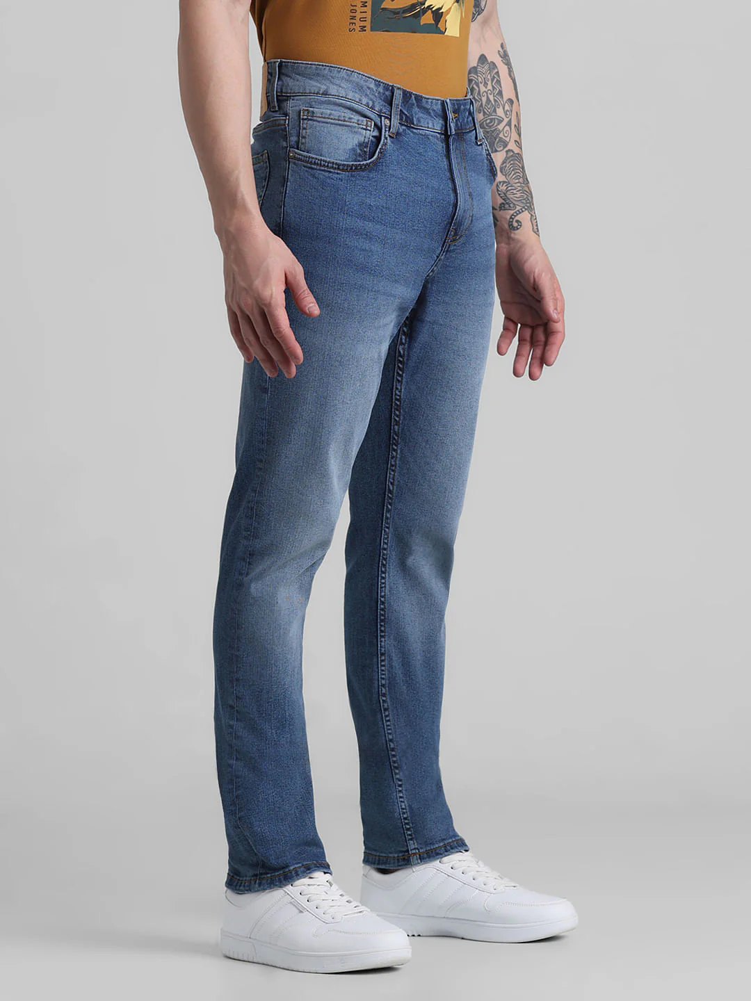 Light Blue Low Rise Glenn Slim Fit Jeans - Image 2