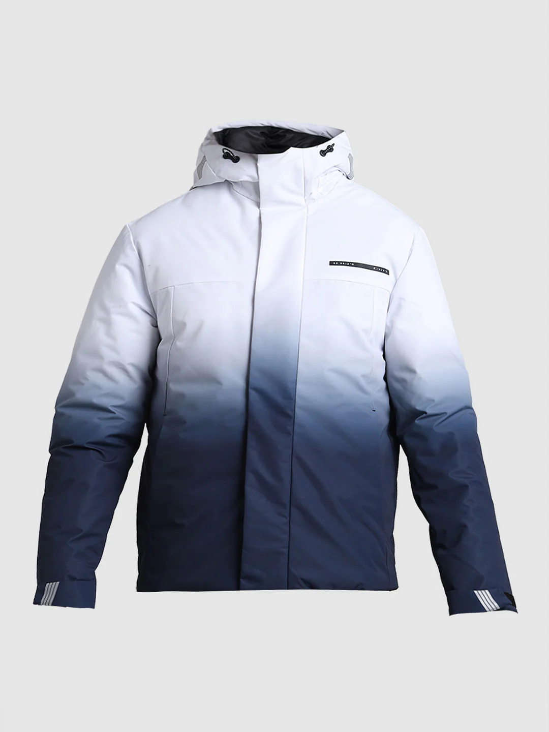 White Ombre Hooded Jacket - Image 8