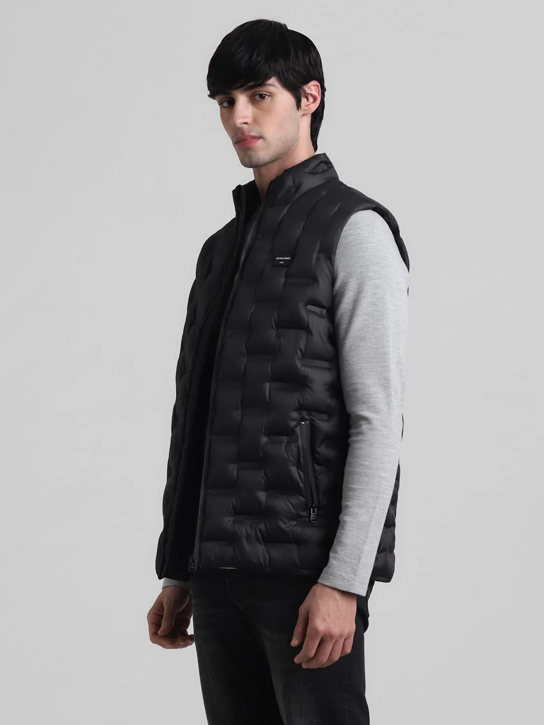 Black Puffer Vest - Image 3
