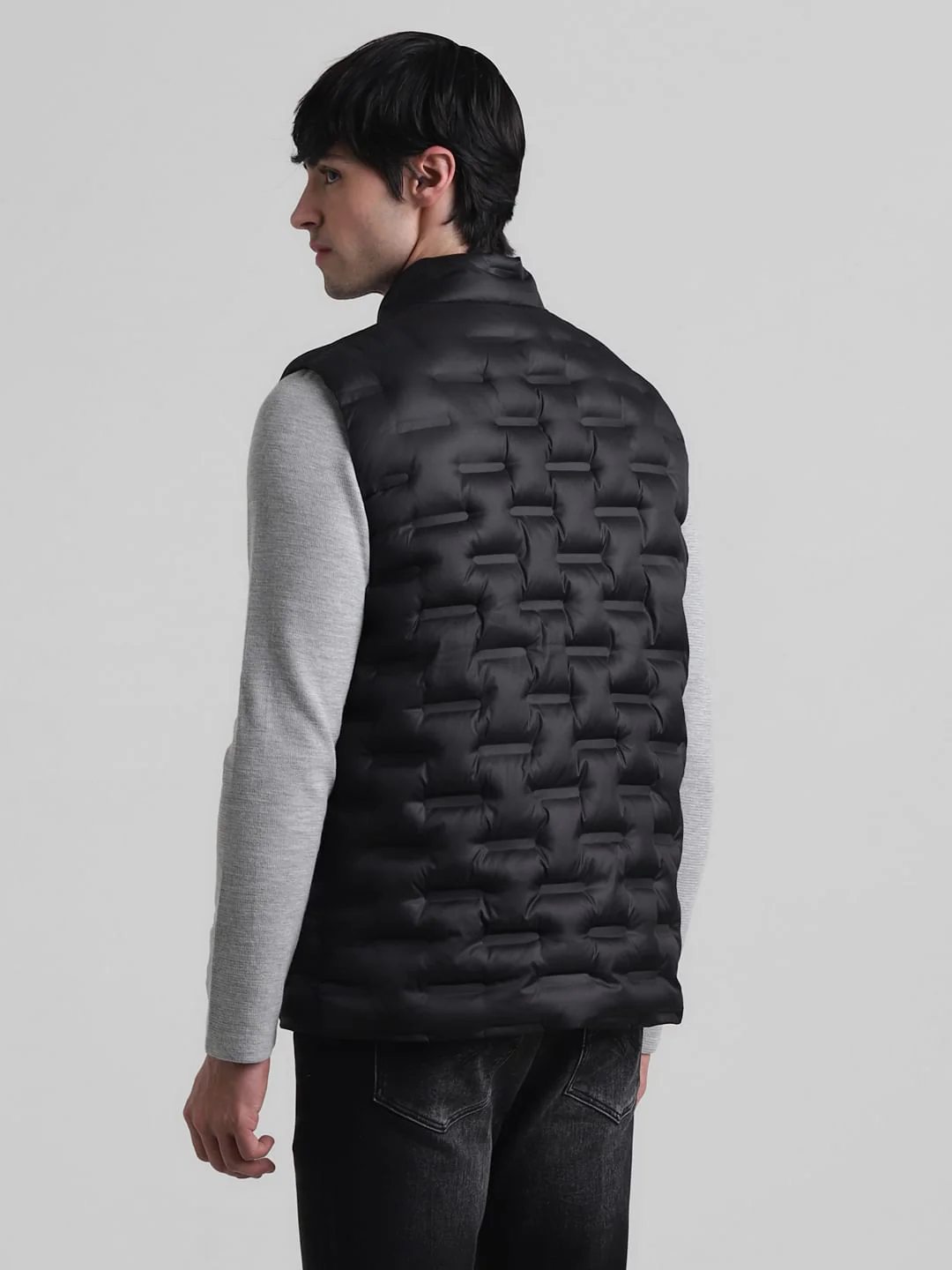 Black Puffer Vest - Image 4