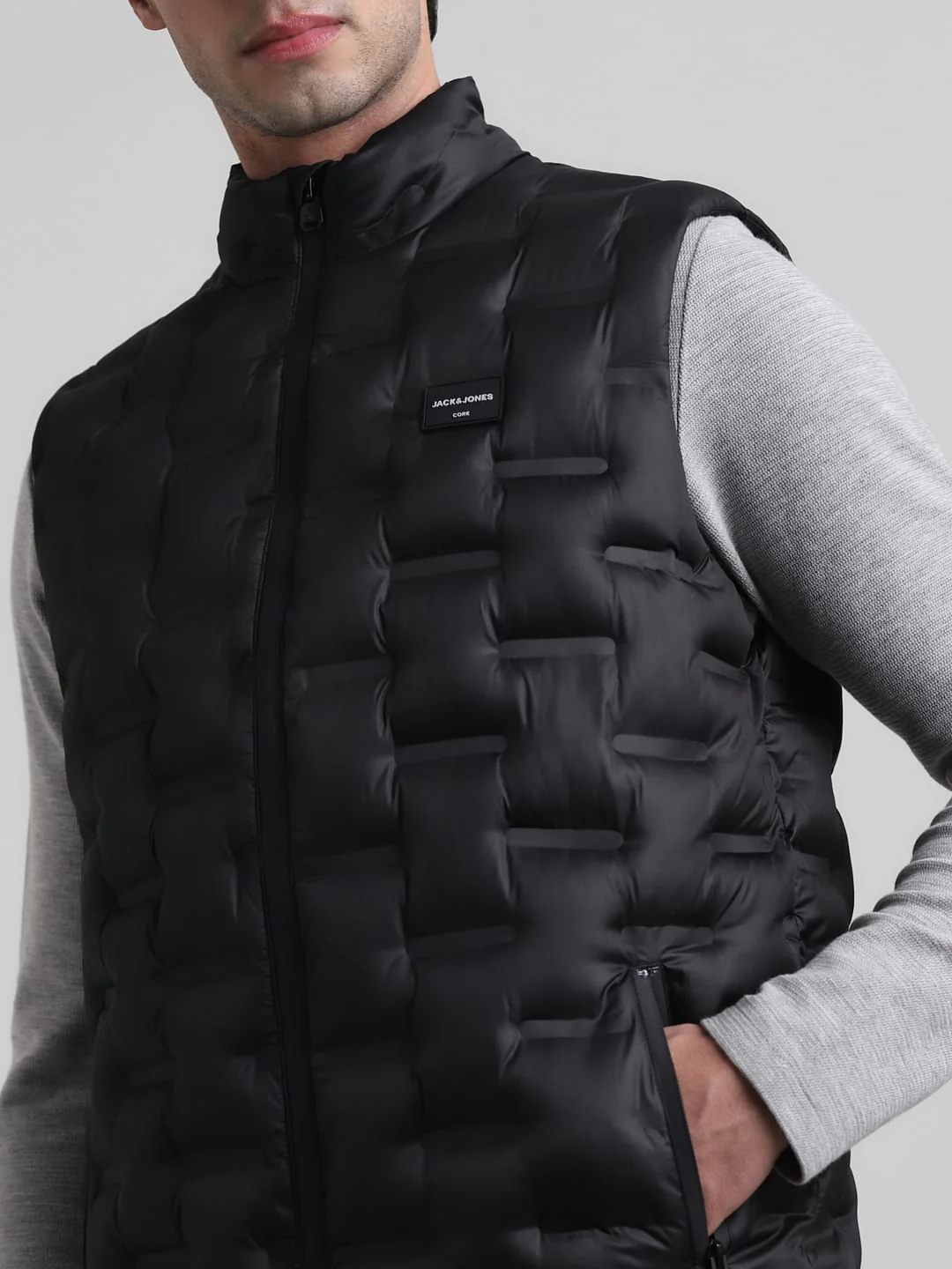 Black Puffer Vest - Image 5