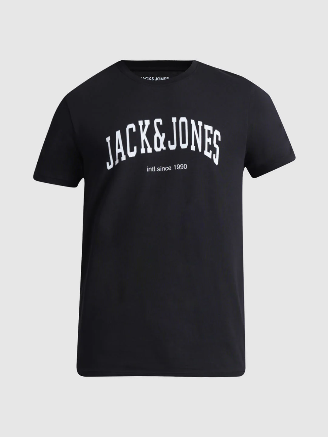 Black Logo Print Crew Neck T-shirt - Image 7