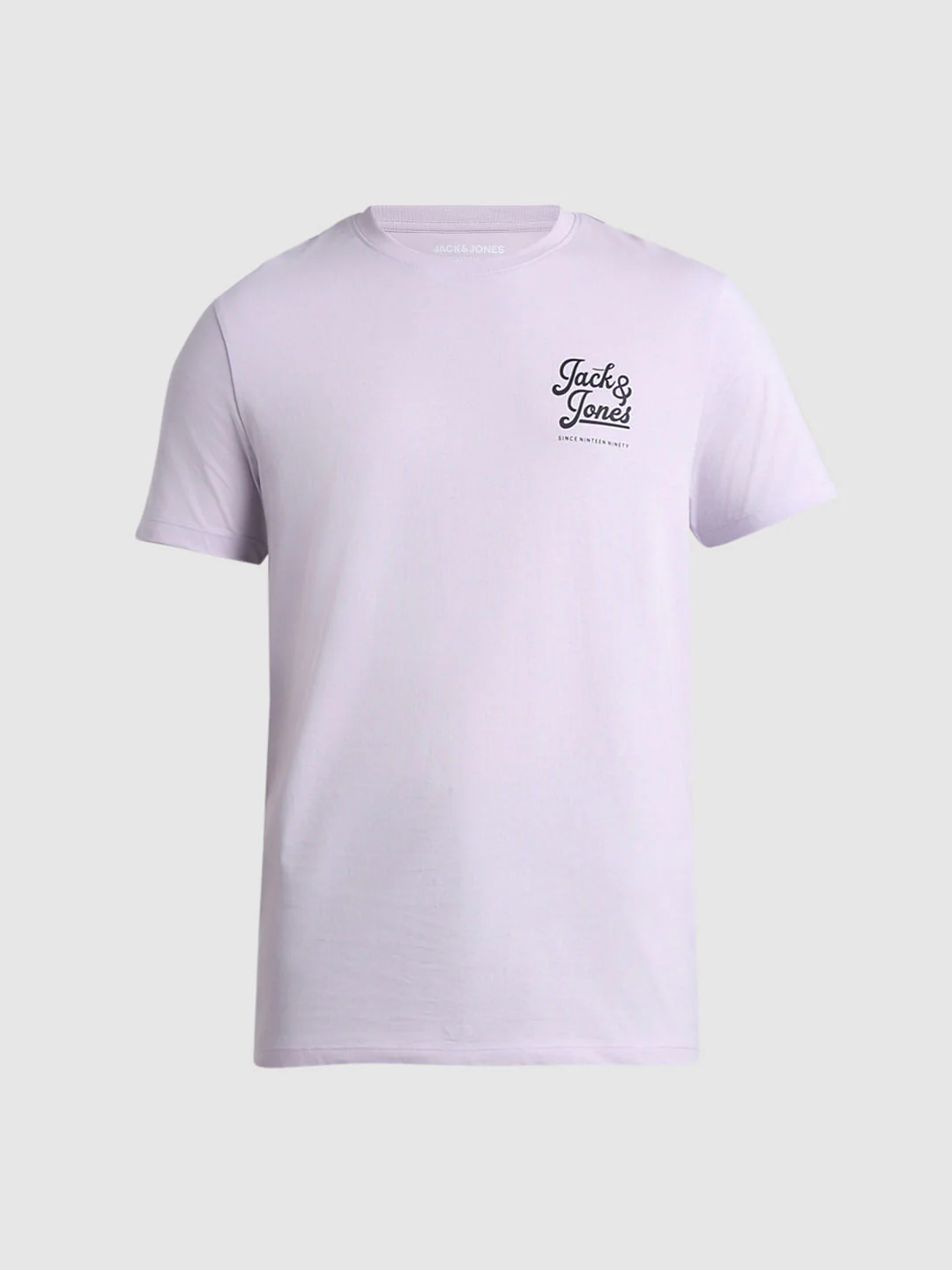 Lilac Chest Branding Crew Neck T-shirt - Image 7
