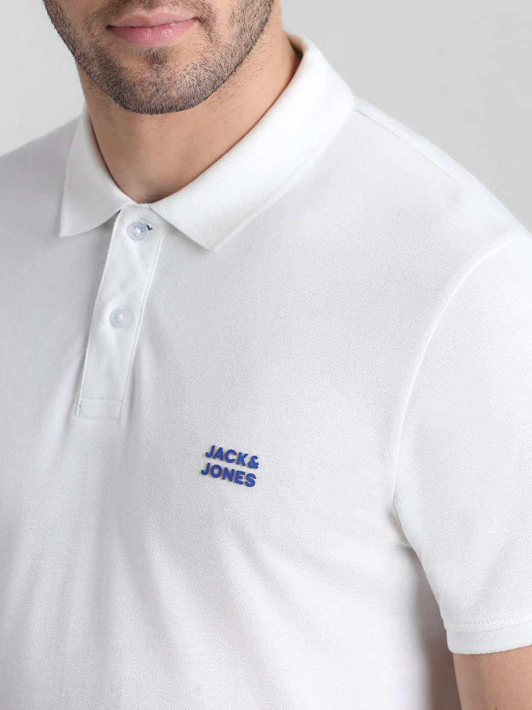 White Cotton Polo - Image 5