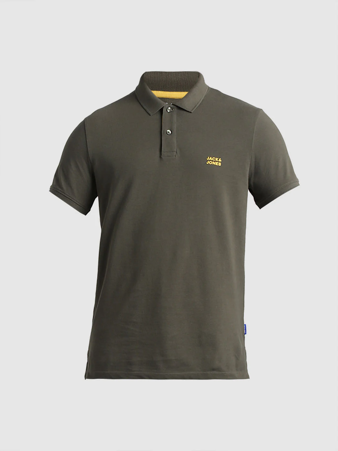 Green Logo Text Cotton Polo - Image 7