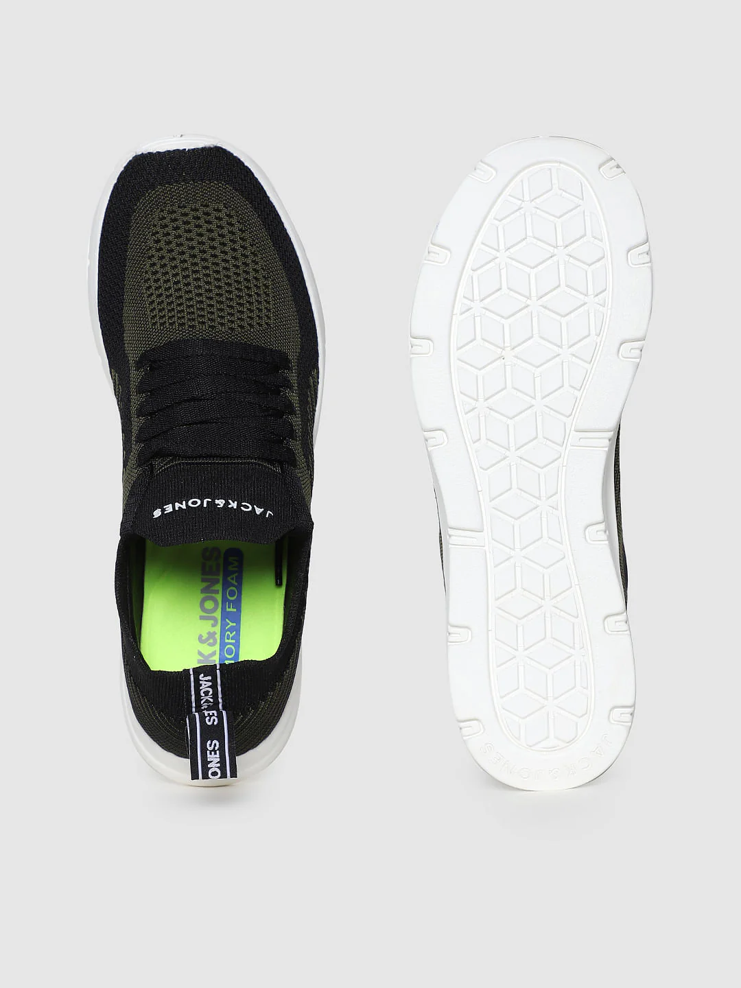 Black Self-Design Sneakers - Image 5