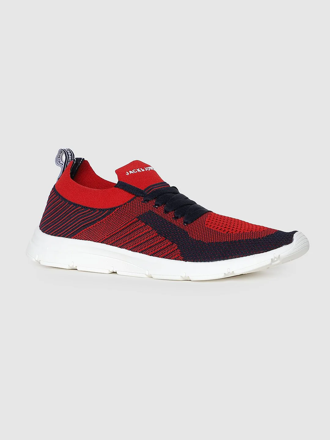 Red Self-Design Sneakers - Image 2