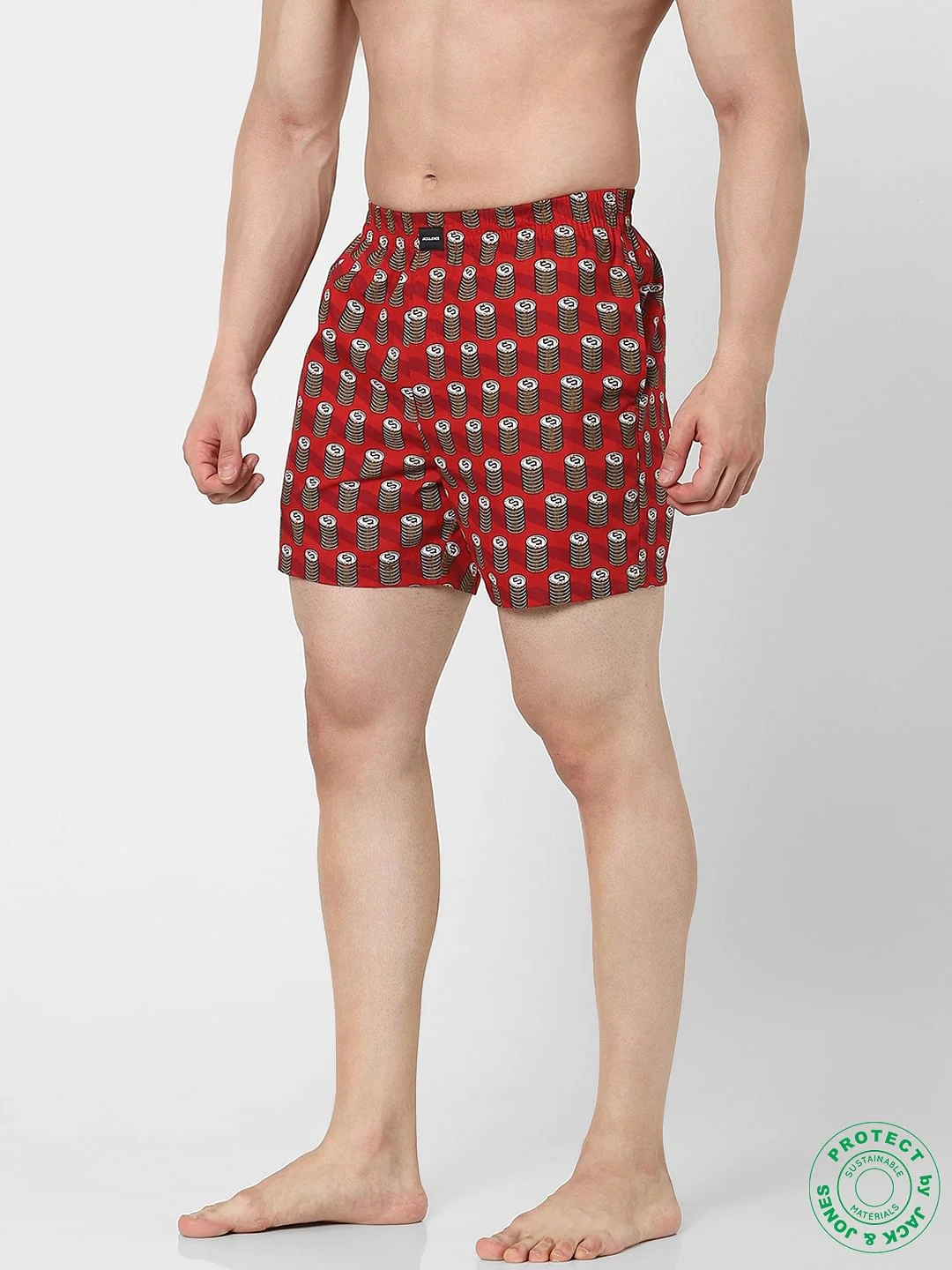 Red Dollar Print Boxers - Image 2