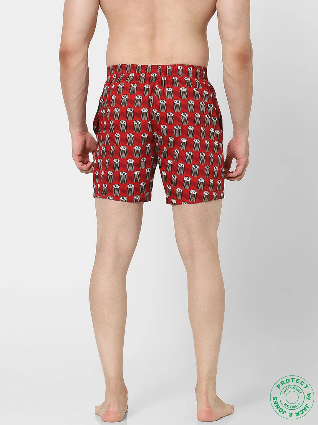 Red Dollar Print Boxers - Image 3