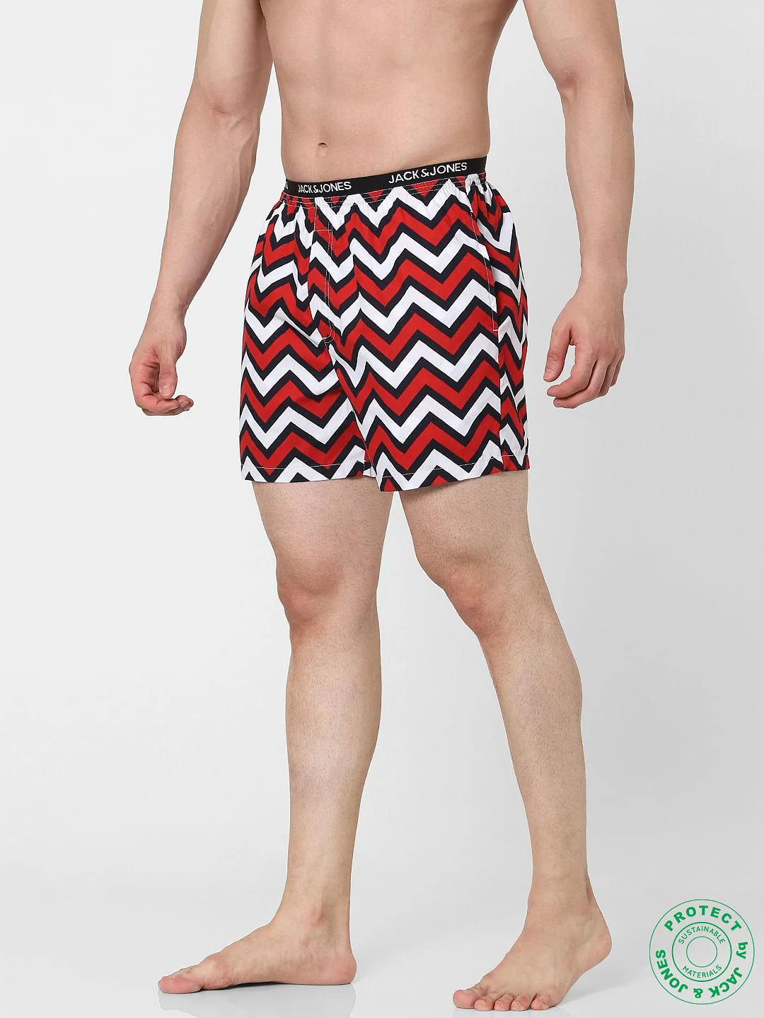 Red Chevron Print Boxers - Image 2