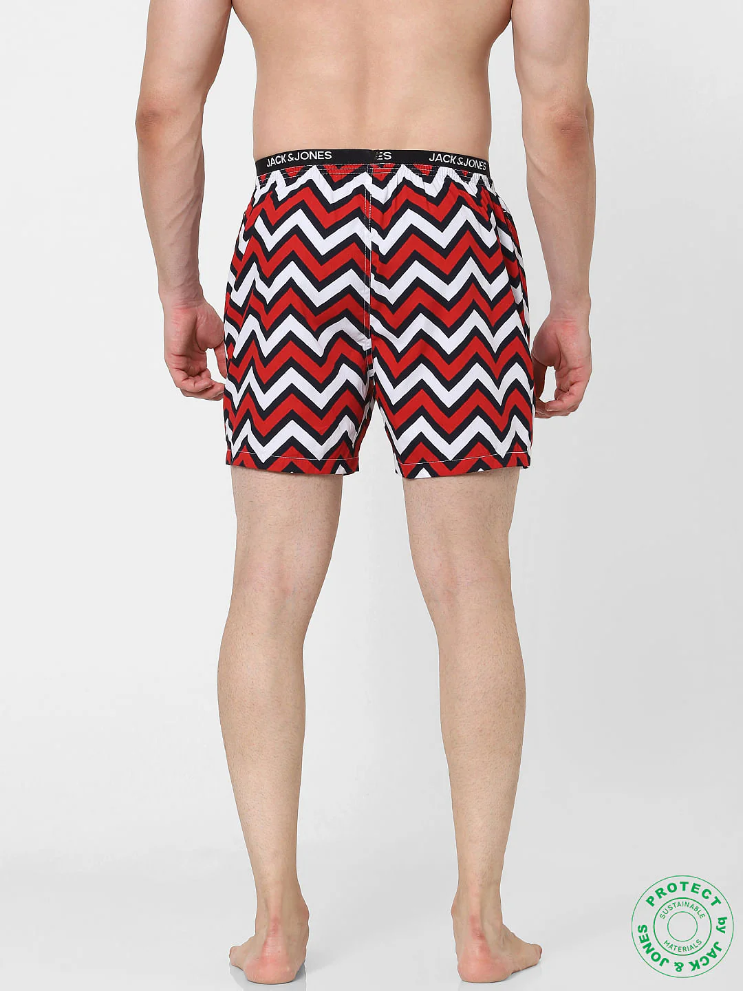 Red Chevron Print Boxers - Image 3