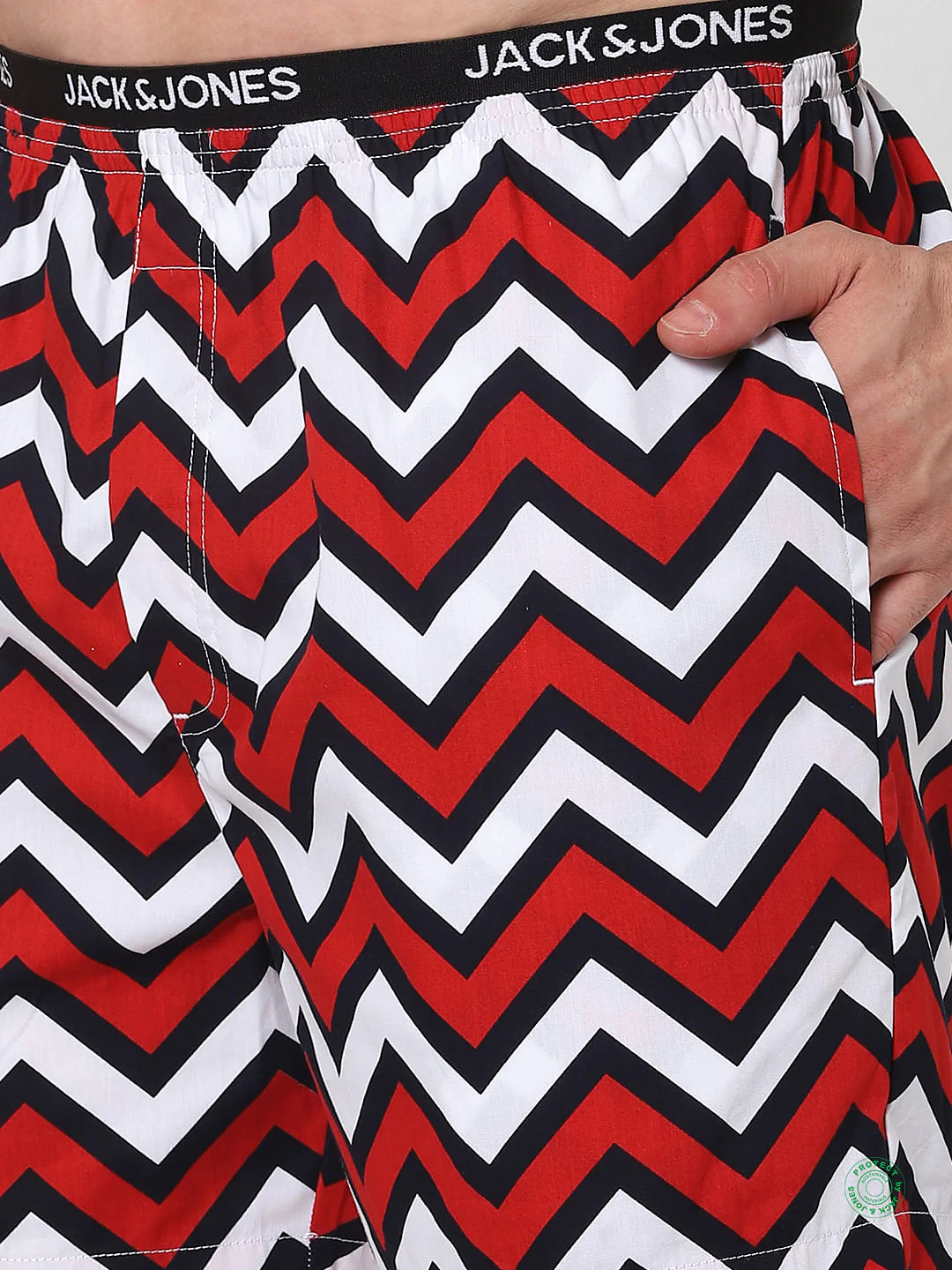 Red Chevron Print Boxers - Image 4
