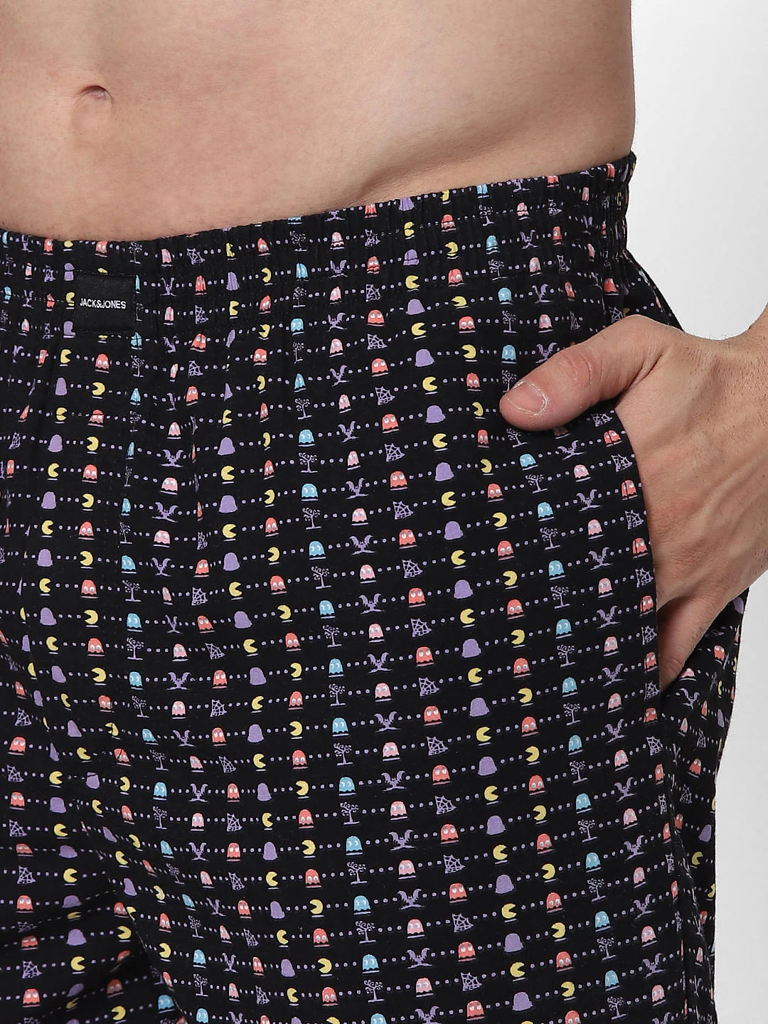 X PAC-MAN Black Gaming Print Boxers - Image 4