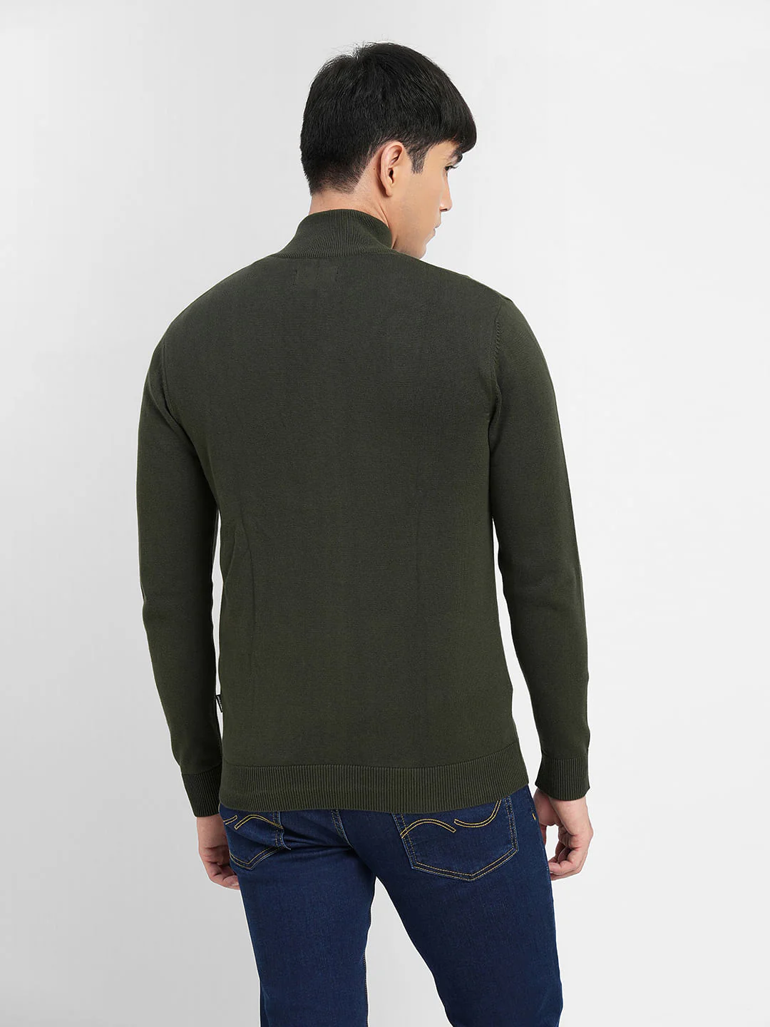 Green Zip-Up Cardigan - Image 4