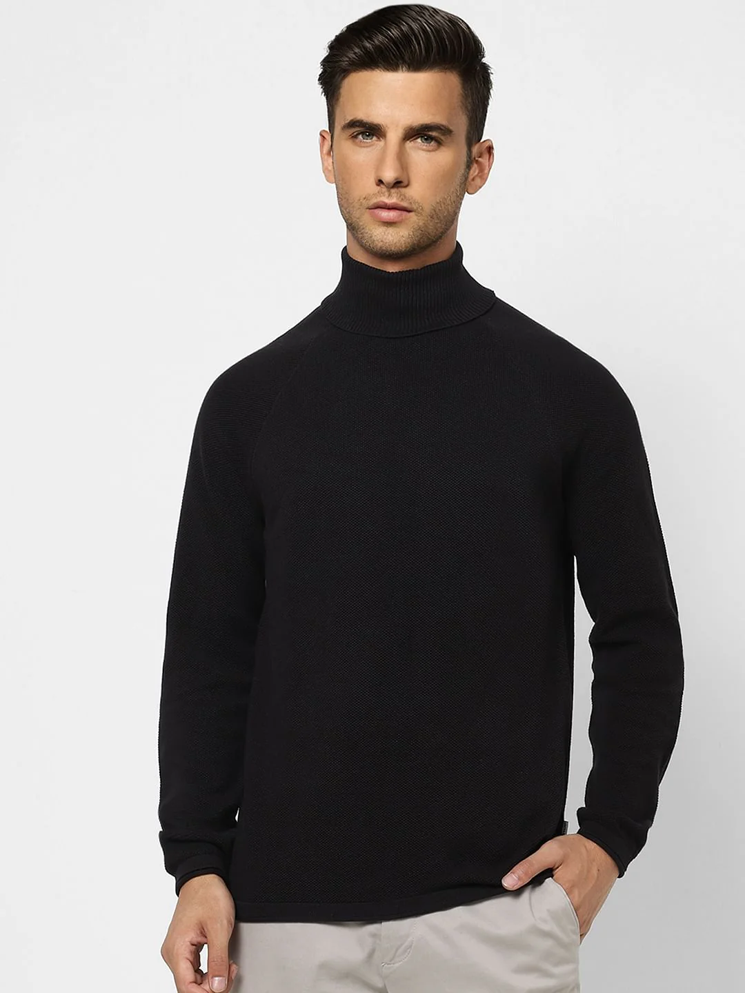 Black Roll Neck Pullover - Image 2