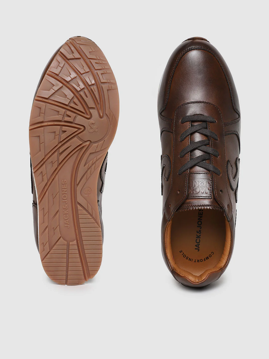 Brown leather Sneakers - Image 3