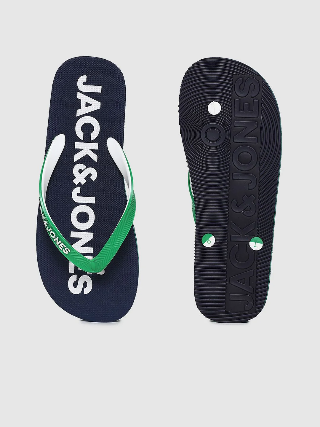 Blue Logo Print Flip Flops - Image 4
