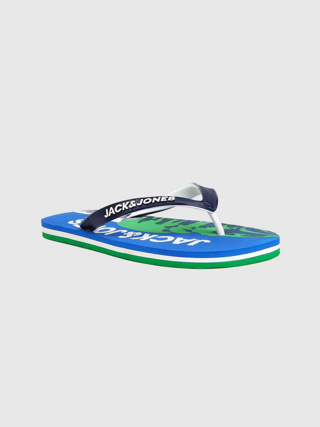 Blue Logo Print Flip Flops - Image 3