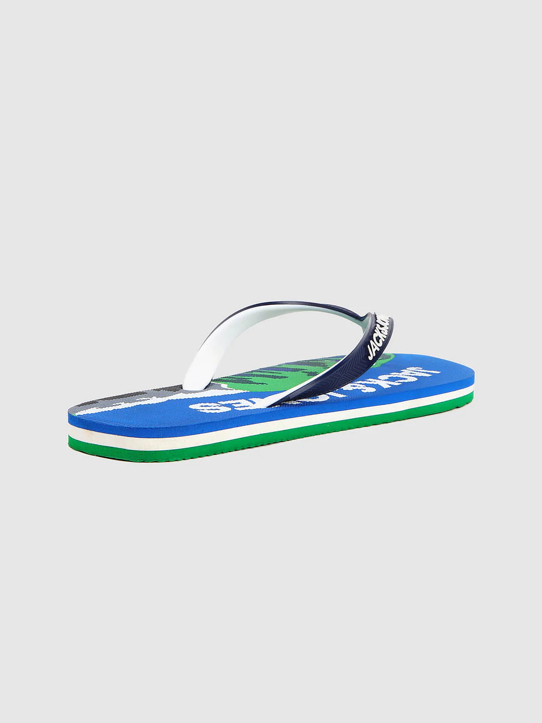 Blue Logo Print Flip Flops - Image 4