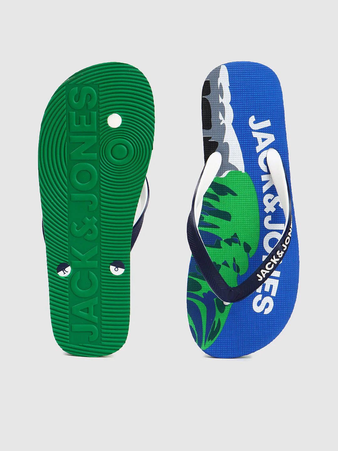 Blue Logo Print Flip Flops - Image 5