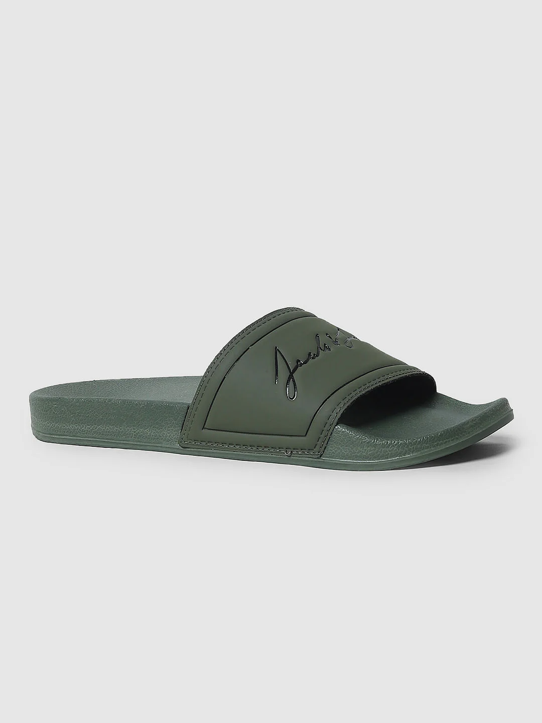 Green Logo Print Sliders - Image 4