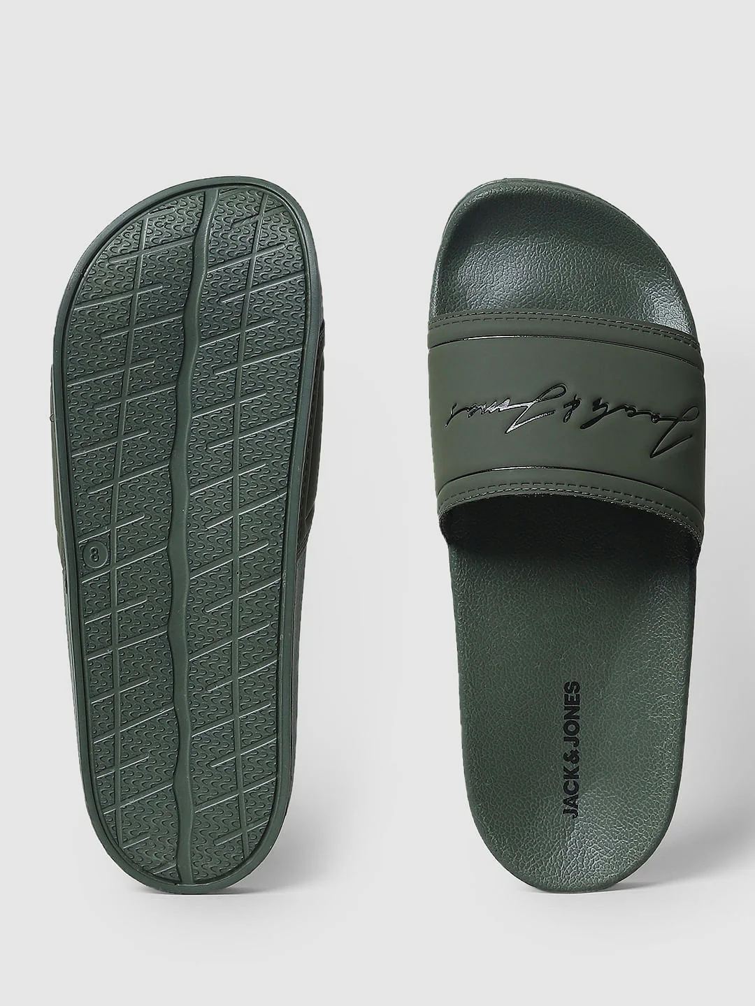Green Logo Print Sliders - Image 5