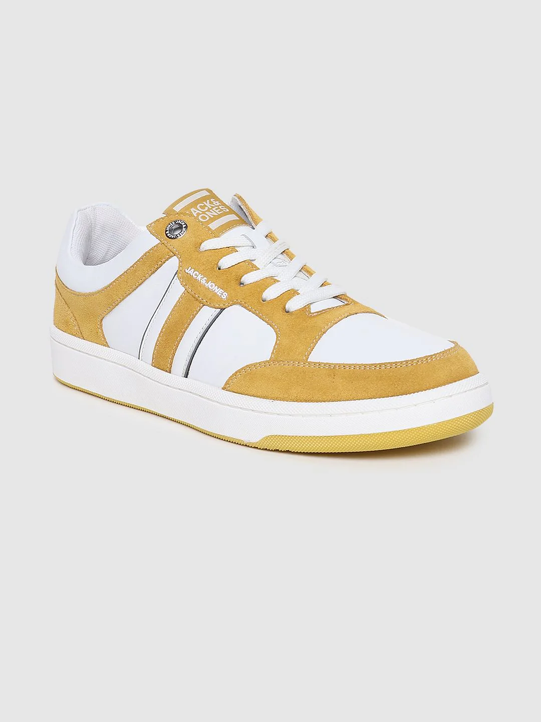 Yellow Colourblocked Sneakers