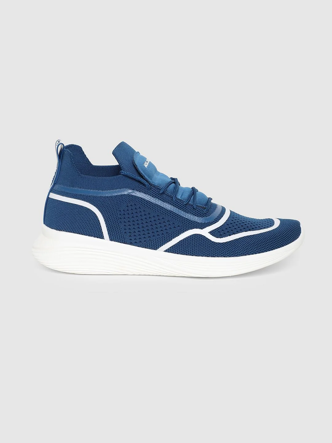 Blue Lace-Up Sneakers