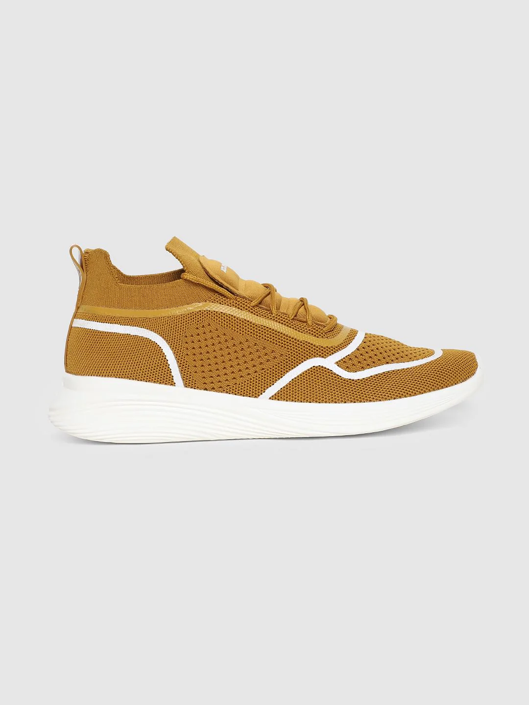 Mustard Lace-Up Sneakers