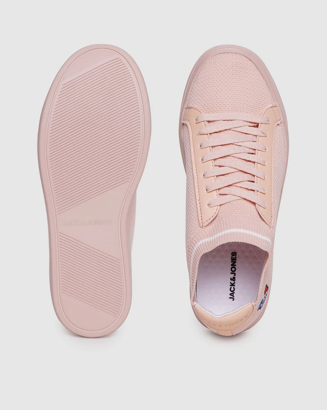Pink Lace Up Sneakers - Image 3