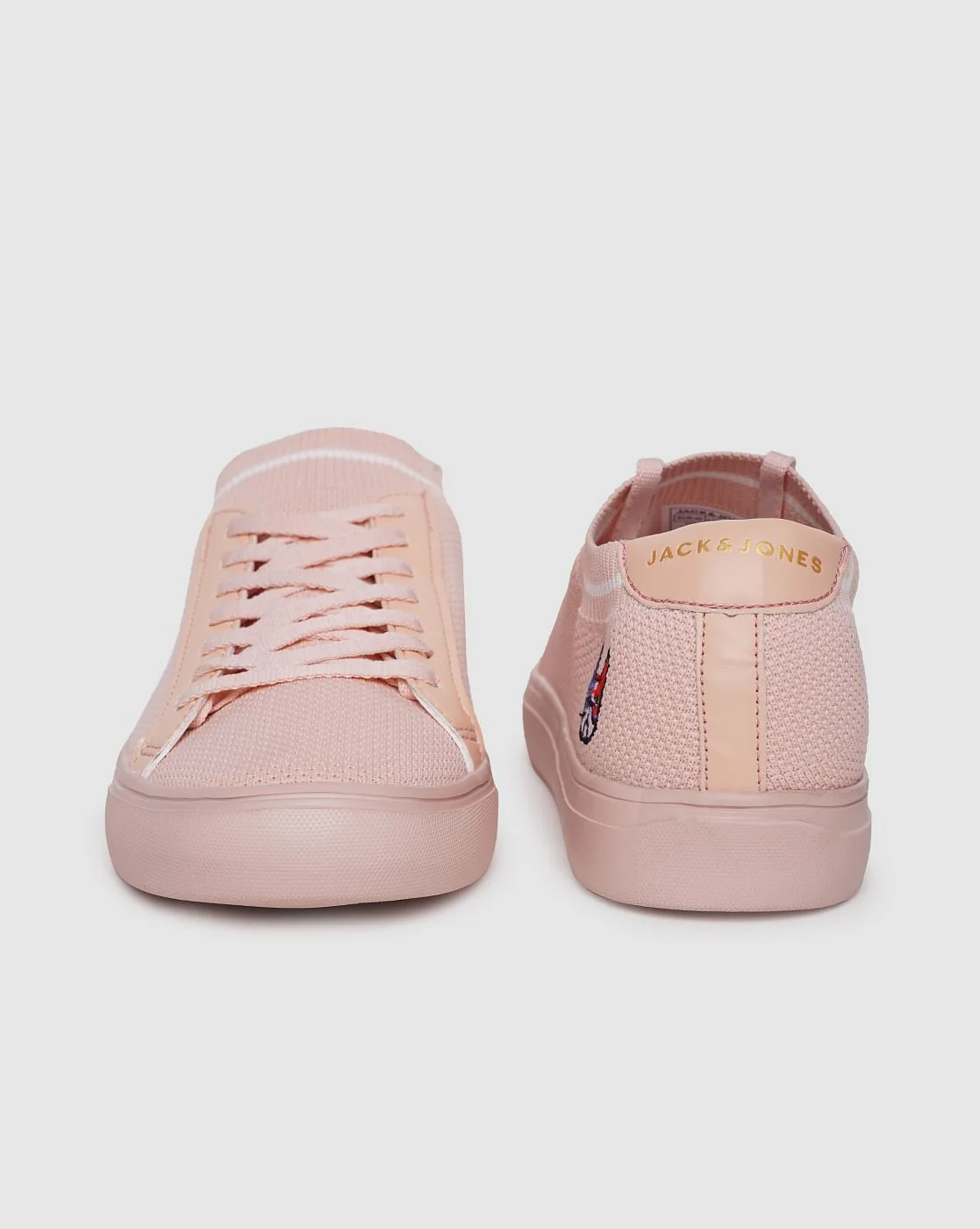 Pink Lace Up Sneakers - Image 4