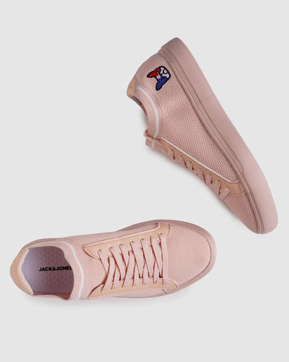 Pink Lace Up Sneakers - Image 5
