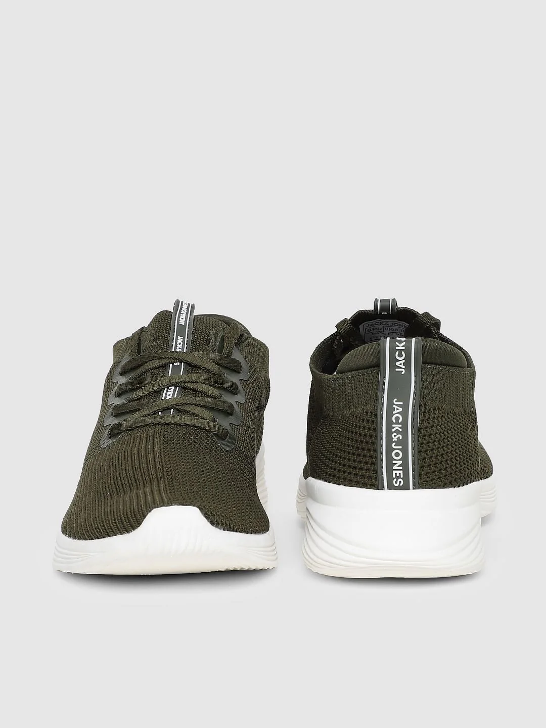 Green Stretch Knit Sneakers - Image 2