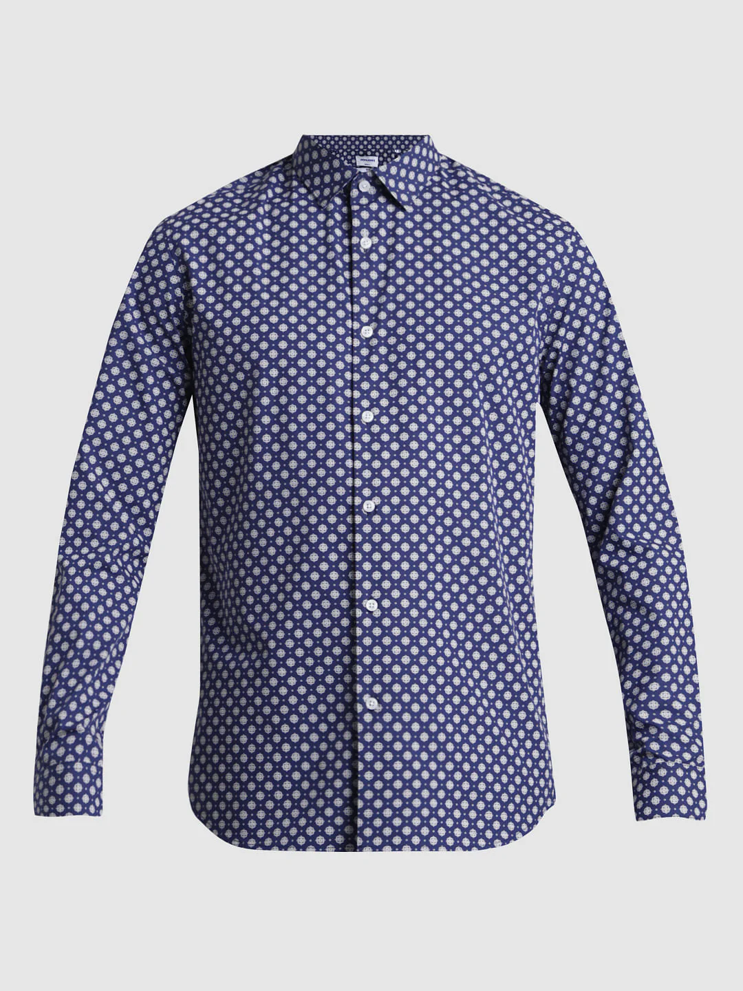 Blue Polka Dot Full Sleeves Shirt - Image 7