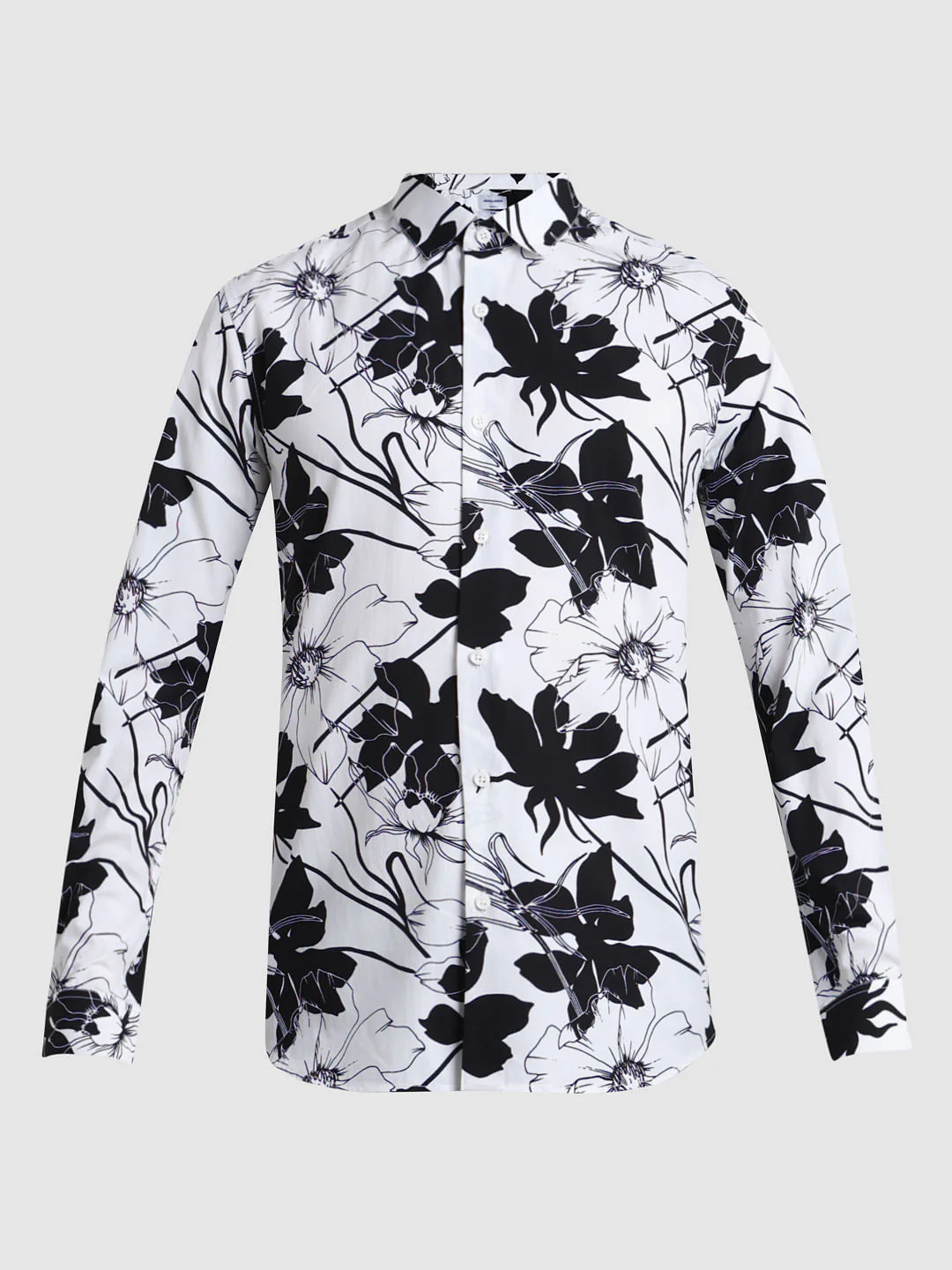 White Floral Print Shirt - Image 7