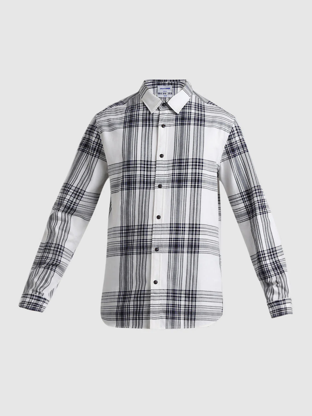 White Check Print Full Sleeves Shirt - Image 7