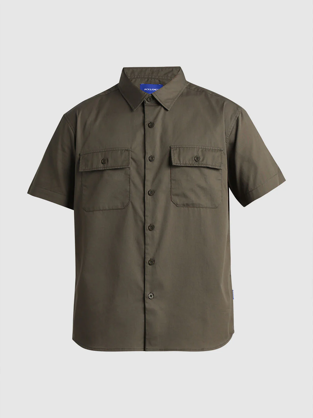 Olive Green Drop Shoulder Shirt - Image 7