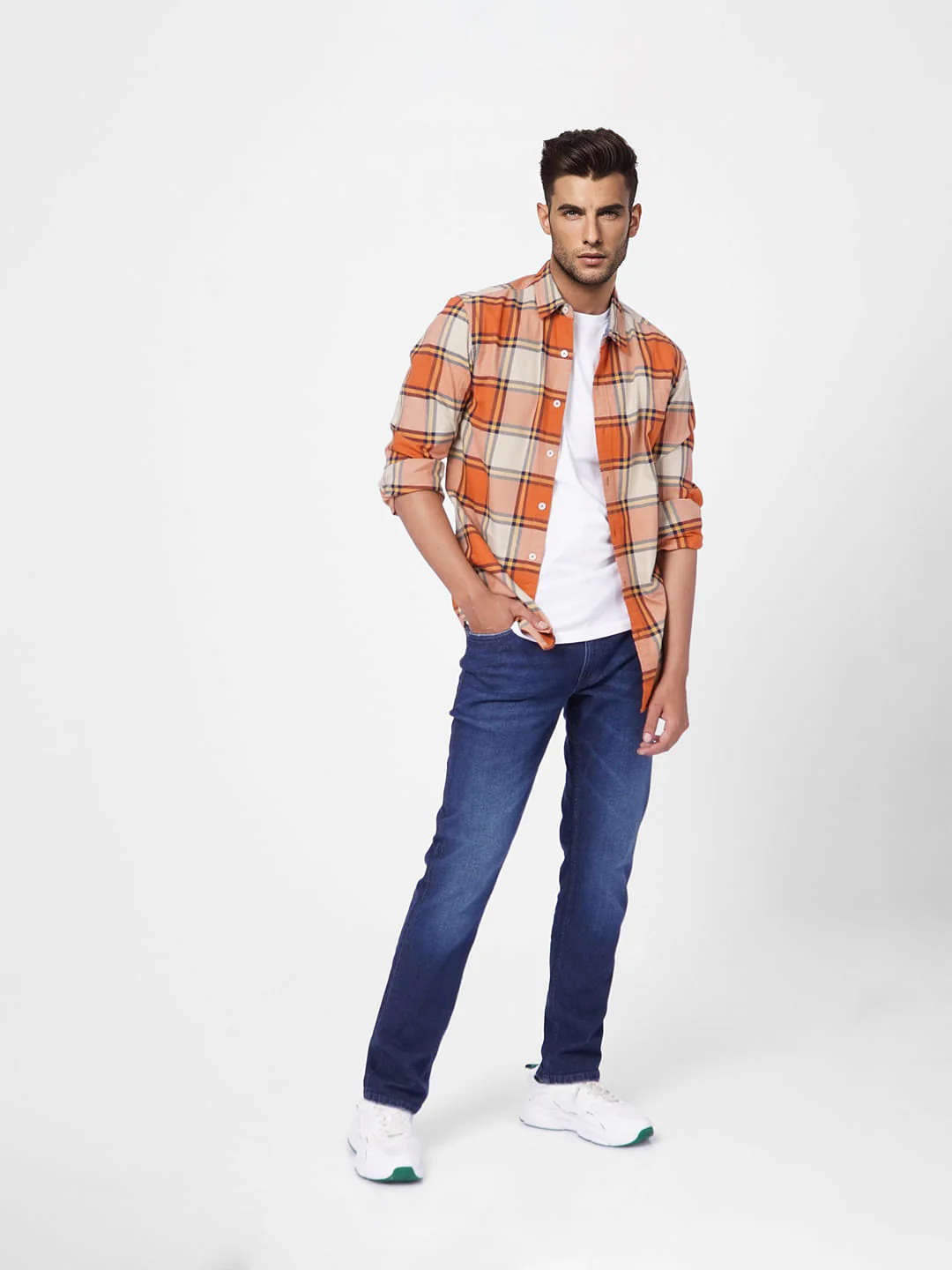 Blue Low Rise Tim Anti Fit Jeans