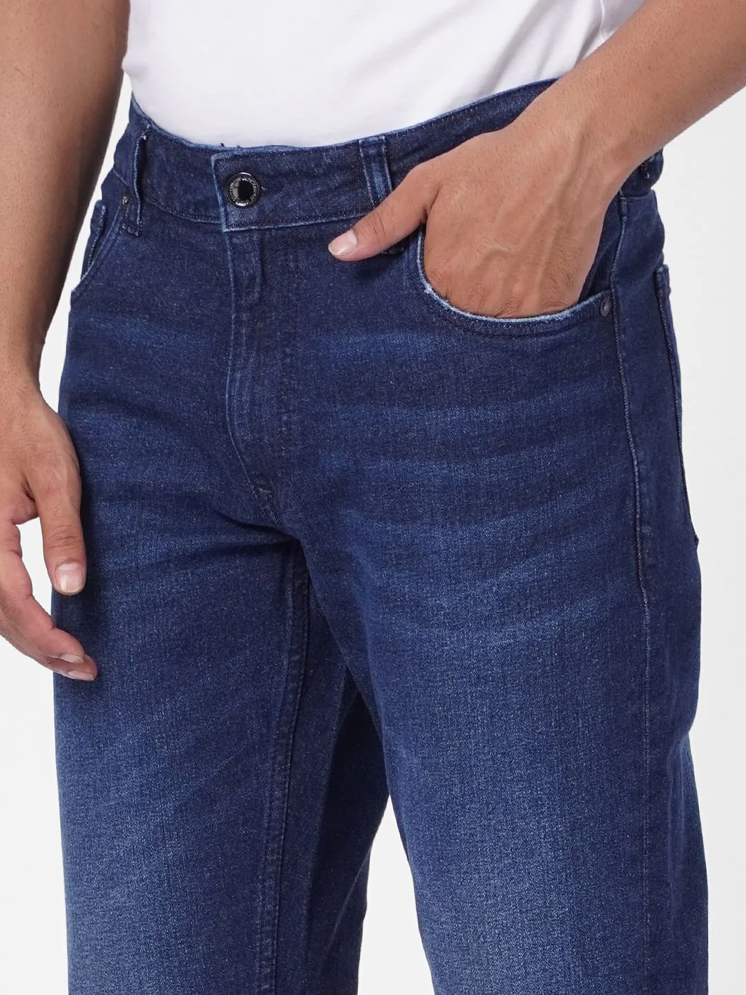 Blue Low Rise Tim Anti Fit Jeans - Image 5