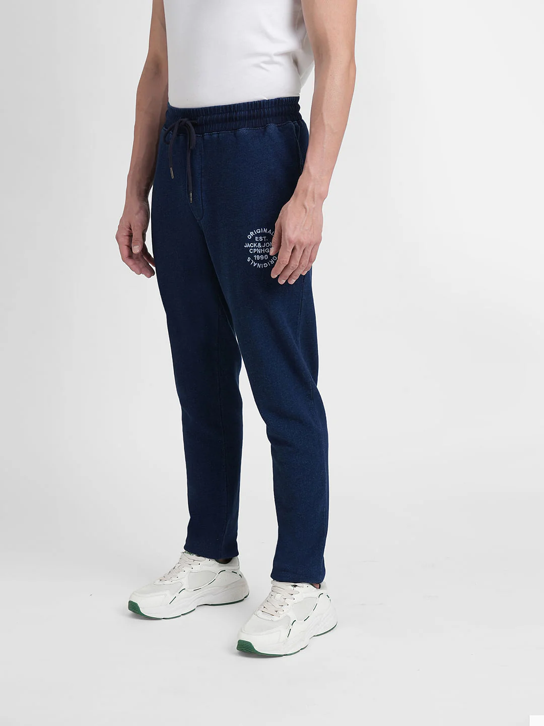 Blue Mid Rise Co-ord Trackpants - Image 3