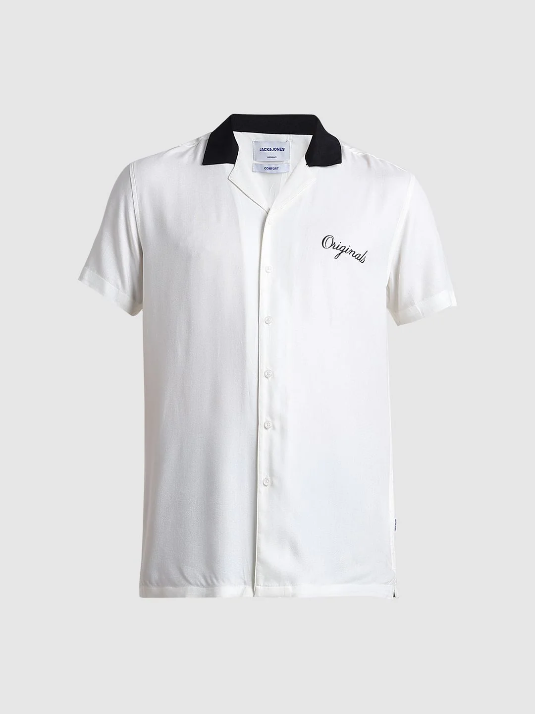 White Printed Short Sleeve Shirt - Image 8