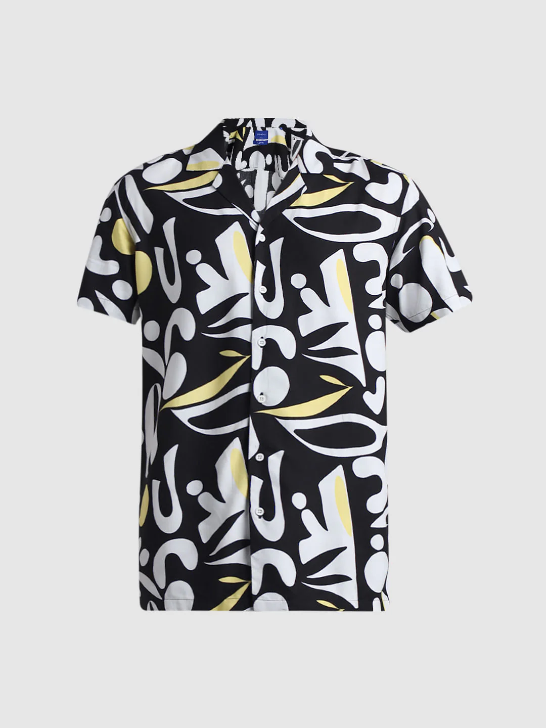 Black Abstract Print Shirt - Image 7
