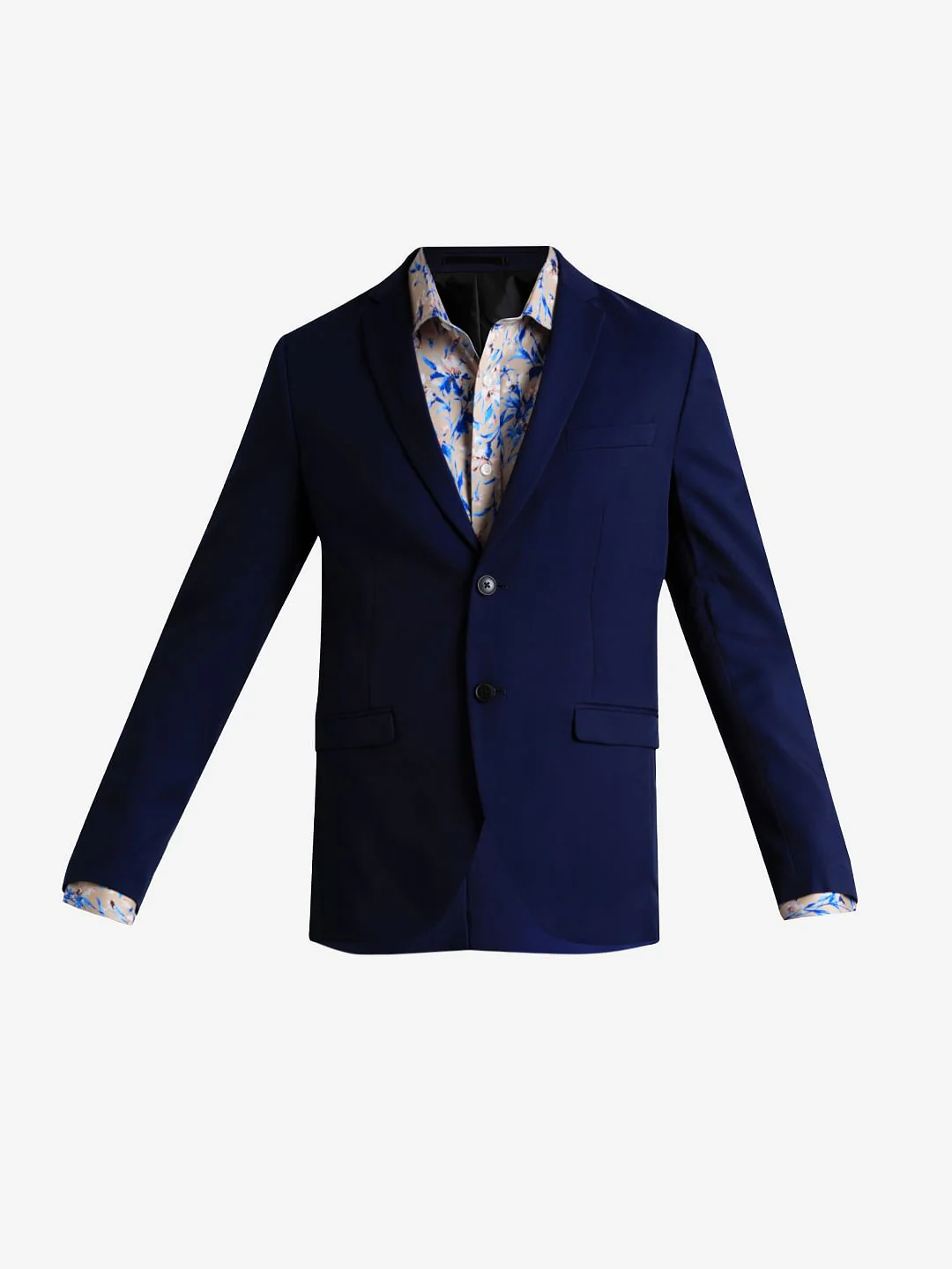 Navy Blue Mid Rise Twill Blazer - Image 7