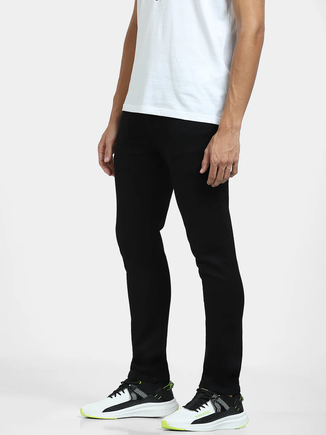 Black Low Rise Glenn Slim Fit Jeans - Image 3