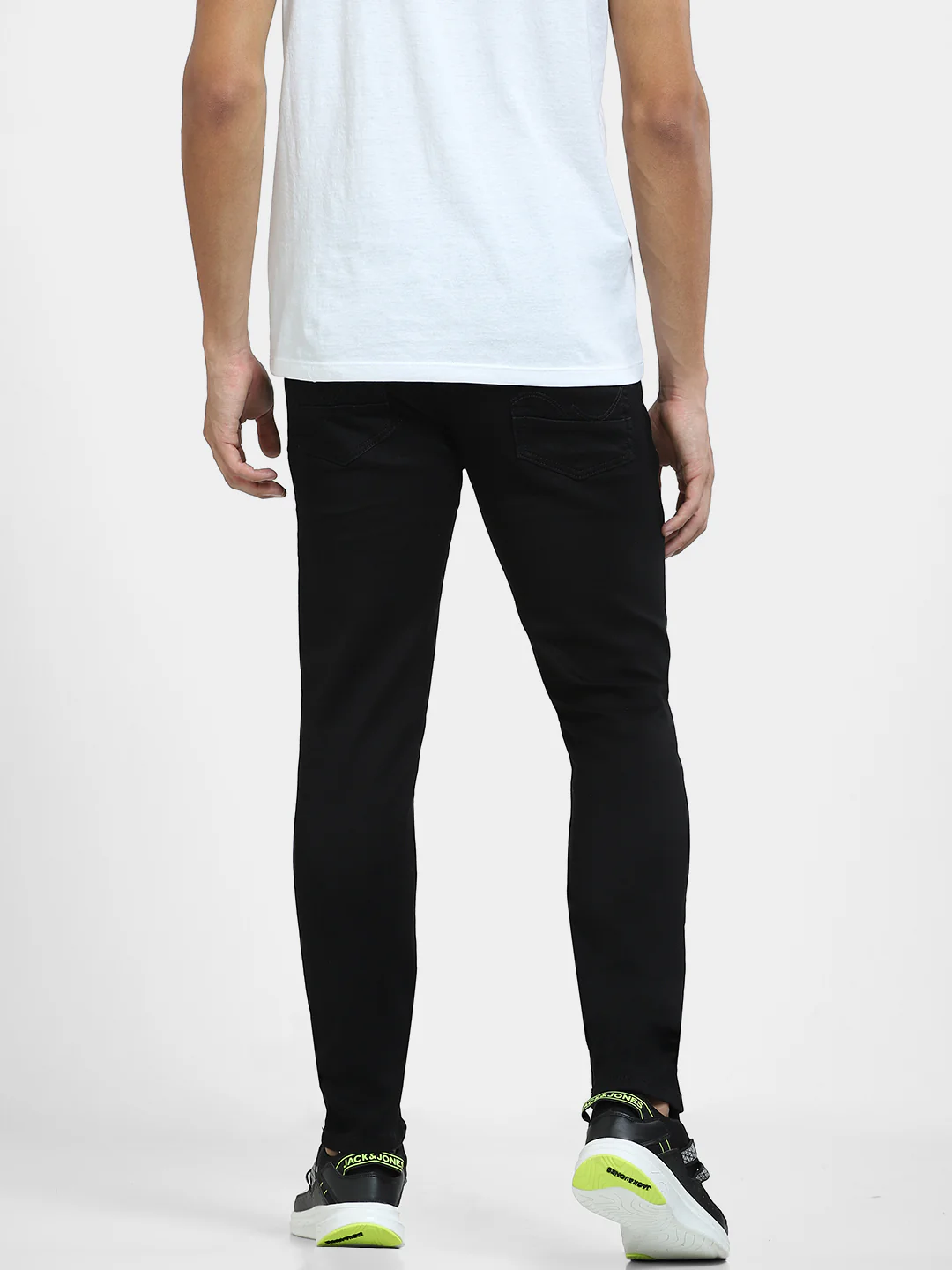 Black Low Rise Glenn Slim Fit Jeans - Image 4