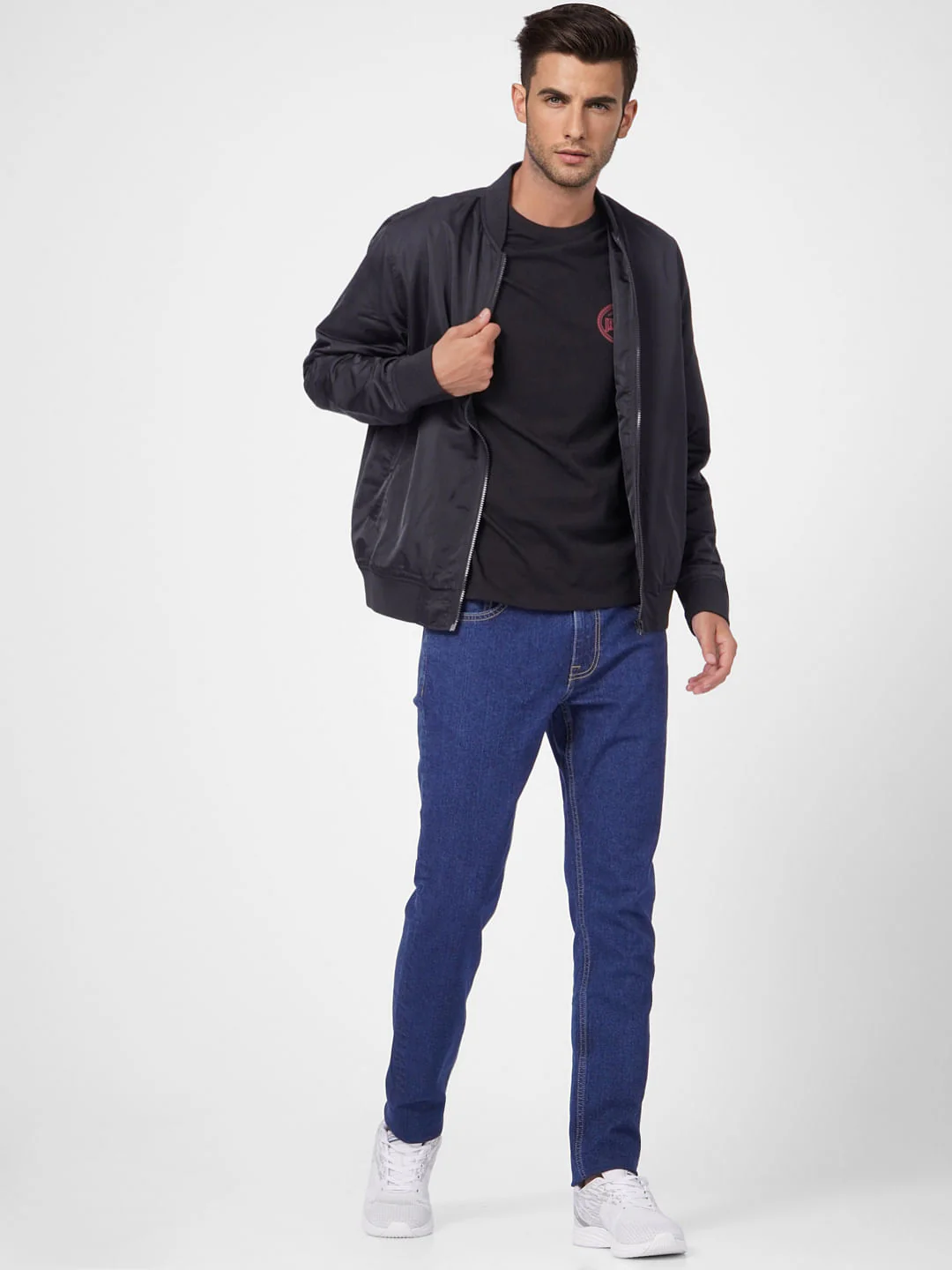 Dark Blue Low Rise Glenn Slim Fit Jeans