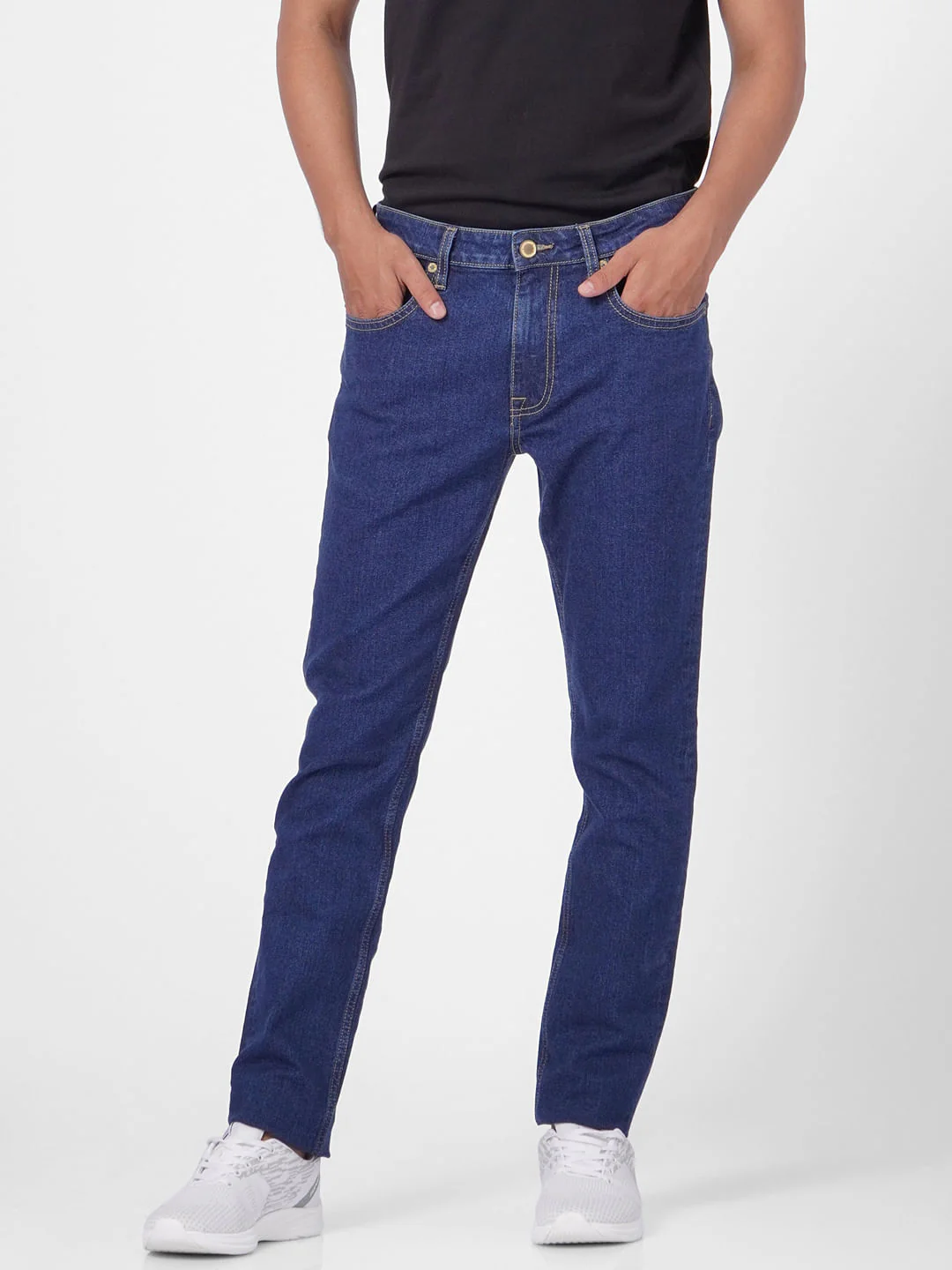 Dark Blue Low Rise Glenn Slim Fit Jeans - Image 2