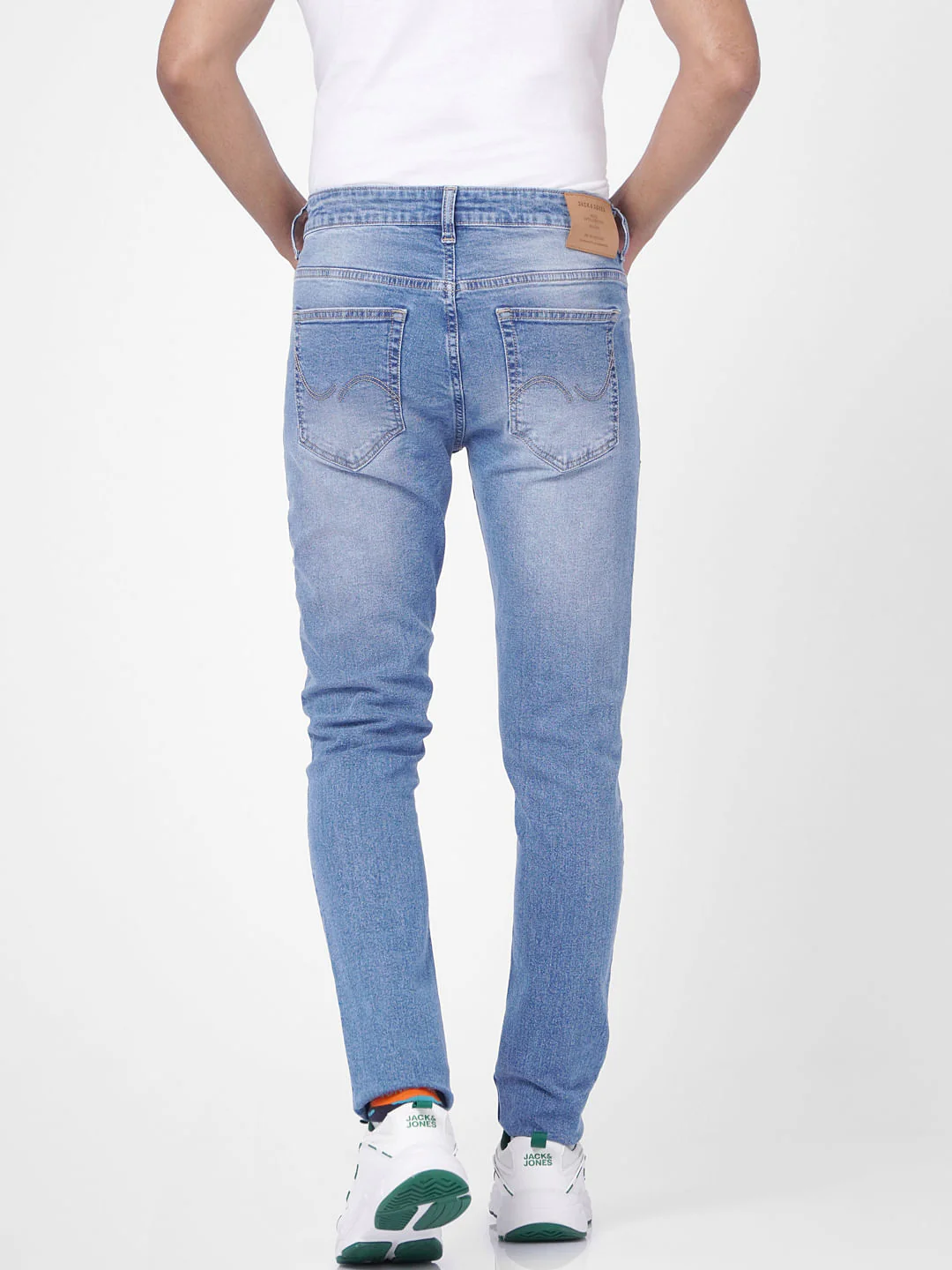 Light Blue Low Rise Liam Skinny Jeans - Image 4